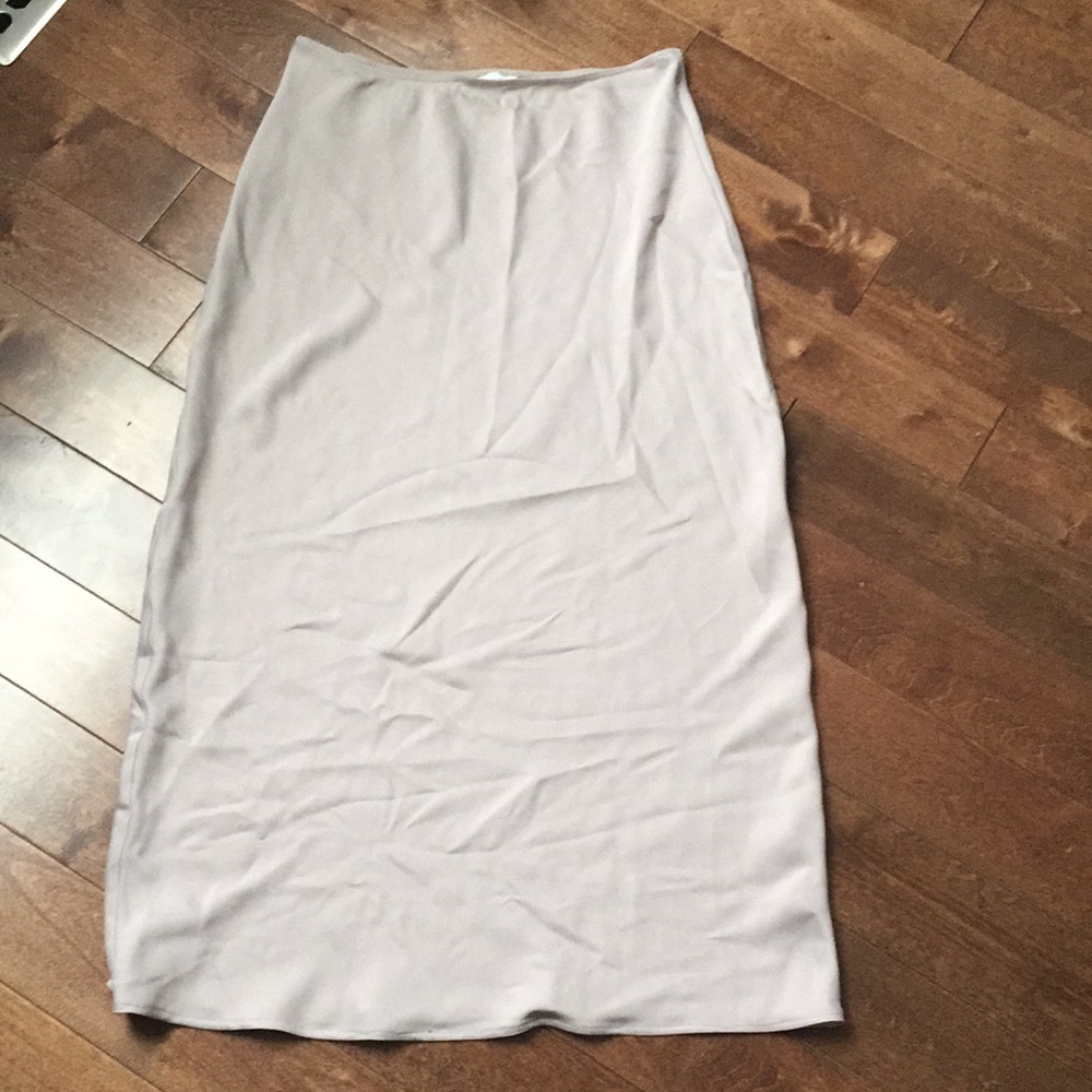 Topshop Slip Skirt- Taupe- Size 4 (S)